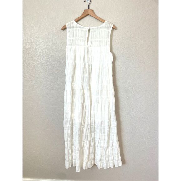 Max Studio Size Large Sleeveless White Maxi Dress - Picture 2 of 8